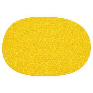 Indoor/ Outdoor Colorful Yellow Braided Rug (8 X 11)