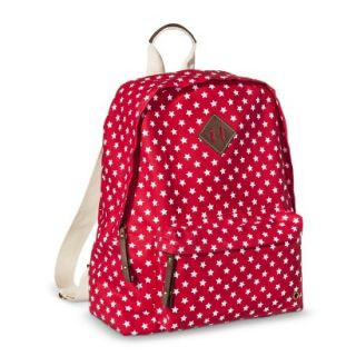 Bueno White Star Backpack Handbag   Red