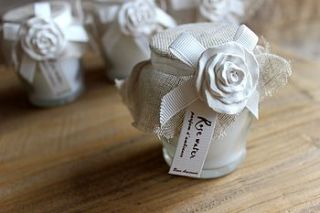 rose scented candle by hollyanna