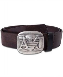 Armani Jeans Belt, Logo Buckle Belt   Wallets & Accessories   Men