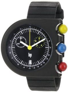 Lip Men's 189 25 12 Mach Dark Master Quartz Black Dial Watch Watches