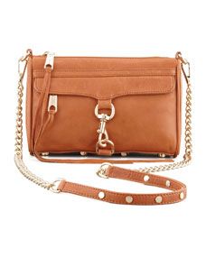 Rebecca Minkoff Mini MAC Core Crossbody Bag, Almond