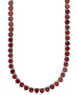 Sterling Silver Necklace, Garnet Continuous Necklace (47 ct. t.w.)   Necklaces   Jewelry & Watches