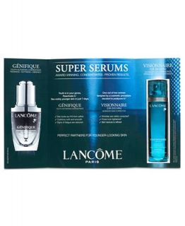 Receive a FREE Lancme Super Serum Packette with any beauty purchase   Gifts with Purchase   Beauty