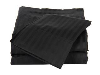 Elite Wrinkle Resistant Stripe Sheet Set 300 Thread Count   King Black