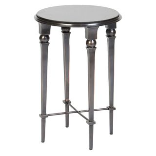 Aluminum and Granite Dark Bronze Finish End Table Coffee, Sofa & End Tables