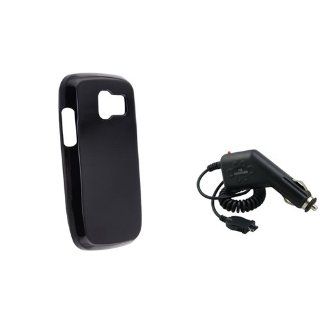 eForCity Black Silicone Case with 1 Car Charger compatible with Pantech Link P7040 Cell Phones & Accessories