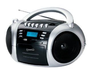 Supersonic SC183UM CD Boombox with  and Cassette Player,Black Electronics