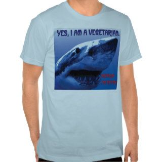 Vegetarian Shark T shirts
