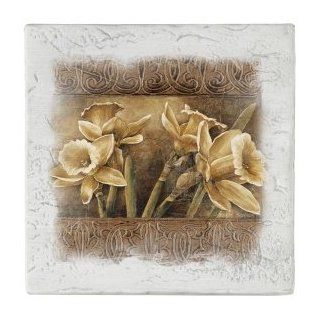 Daffodils   Distressed Drink Coasters   Style AELT4 Kitchen & Dining