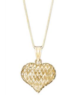 Giani Bernini 24k Gold over Sterling Silver Necklace, Filigree Heart Locket   Necklaces   Jewelry & Watches