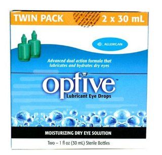 OPTIVE Lubricant Eye Drops, Advanced dual action formula, 2 Sterile Bottles, 30 ml each Health & Personal Care