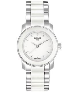 Tissot Watch, Womens Swiss Chronograph Veloci T White Rubber Strap T0244172701100   Watches   Jewelry & Watches