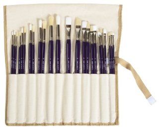 Artist Paint Brush Set, 24 Piece, by SMB Always (Dark Purple Handles)  Artists Paintbrush Sets 