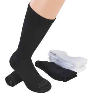 Gravel Gear Cushioned Steel Toe Socks — Black, Two Pair