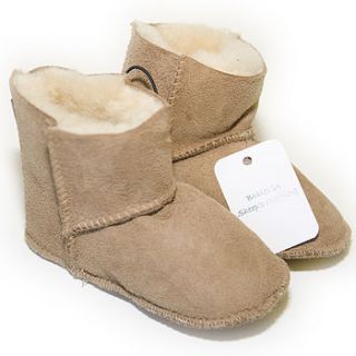 child's ethical lambskin slippers by babies in sheep's clothing