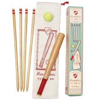 traditional wooden rounders set by little ella james