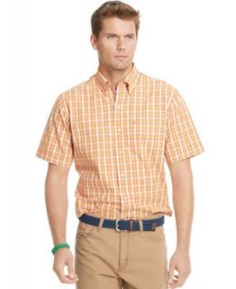 Izod Shirt, Short Sleeve Plaid Shirt   Casual Button Down Shirts   Men