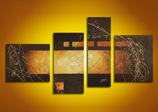 Hand Painted 'Milky Way' Wall Decot 4 piece Art Set  