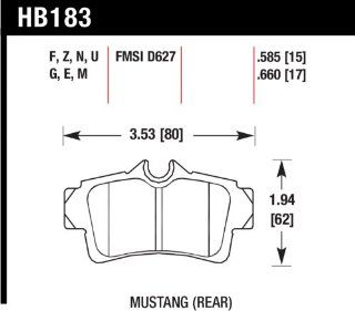 Hawk Performance HB183Z.585 Performance Ceramic Brake Pad Automotive