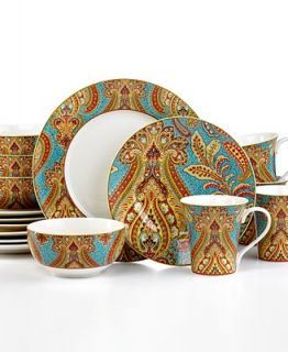 222 Fifth Demure Turquoise 16 Piece Set   Casual Dinnerware   Dining & Entertaining
