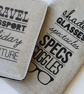 typography spectacle case by posh totty designs interiors