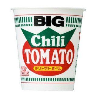 Nissin Cup Noodles Big, Chili Tomato Soup, 3.7oz(105g)/cup X 3 Cups(for 3 Servings) [Japan Import]  Ramen Noodles  Grocery & Gourmet Food