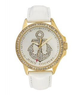 Juicy Couture Watch, Womens Jetsetter White Patent Leather Strap 38mm 1901020   Watches   Jewelry & Watches