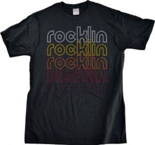 ROCKLIN, CALIFORNIA Retro Vintage Style Adult Unisex T shirt Clothing