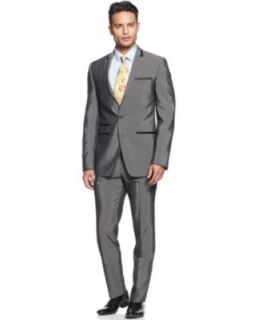 Tallia Suit, Tan Cotton Vested Slim Fit   Suits & Suit Separates   Men