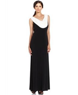 Calvin Klein Dress, Sleeveless Sequin Cowl Neck Gown   Dresses   Women