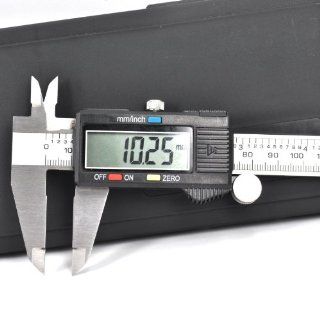 iMeshbean 6" Inch 150mm Stainless Steel Electronic LCD Digital Vernier Caliper Micrometer with Free Battery & Case