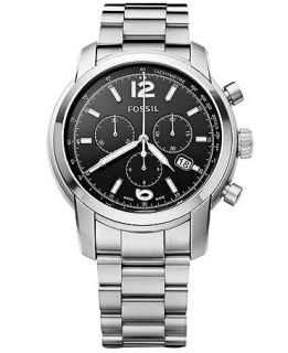 Fossil Mens Swiss Chronograph Stainless Steel Bracelet Watch 45mm FSW7000   Watches   Jewelry & Watches