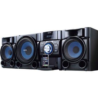 Sony 540 Watt All In One iPod & iPhone Audio Hi Fi Two way bass reflex Stereo Sound System with CD Player, AM/FM Radio With 30 Presets, iPod And iPhone Dock, EQ and DSGX Bass Boost, Remote Control, 3.5mm Audio in jack, Clock, alarm and sleep timer, Bla