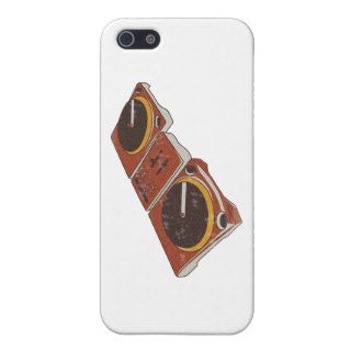 Turntable Double DJ Grunged Graphic iPhone 5 Cases