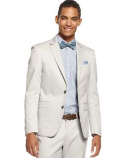 Kenneth Cole New York Light Grey Cotton Suit Separate Trim Fit   Suits & Suit Separates   Men