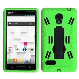 BasAcc Black/ Green Symbiosis Case with Stand/ for LG P769 Optimus L9 BasAcc Cases & Holders
