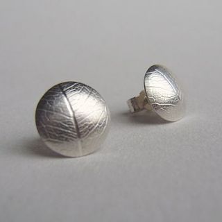 double dome convex stud earrings by catherine woodall