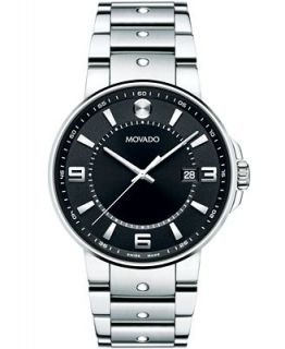 Movado Mens Swiss S.E. Pilot Stainless Steel Bracelet Watch 40mm 0606761   Watches   Jewelry & Watches
