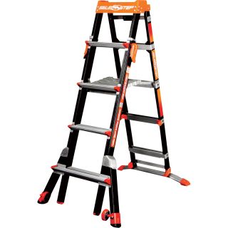 Little Giant Select Step Type 1A Adaptive Stepladder — 6–10Ft. Telescoping, 5-Position, Fiberglass, Model# M6-10  Ladders   Stepstools