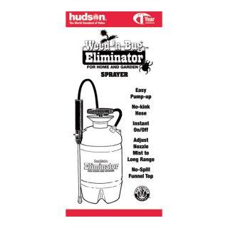 Hudson Weed 'N Bug Eliminator Sprayer — 2 1/2 Gallon, 40 PSI, Model 60153  Portable Sprayers