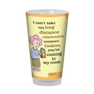 Tree Free Greetings PG02827 Aunty Acid Artful Alehouse Pint Glass, 16 Ounce, Long Distance Relationships Kitchen & Dining