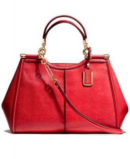 COACH MADISON CAROLINE SATCHEL IN TEXTURED LEATHER   COACH   Handbags & Accessories