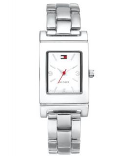 Tommy Hilfiger Watch, Womens White and Stainless Steel Bracelet 41mm 1781342   Watches   Jewelry & Watches