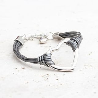 lexi personalised heart bracelet by bloom boutique