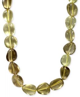EFFY Final Call Lemon Quartz Chunky Beaded Necklace (376 1/2 ct. t.w.) in 14k Gold   Necklaces   Jewelry & Watches