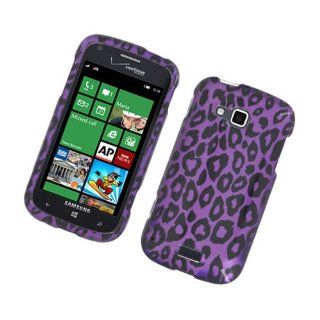 Eagle Cell PISAMI930G2D171 Stylish Hard Snap On Protective Case for Samsung ATIV Odyssey i930   Retail Packaging   Purple Leopard Cell Phones & Accessories
