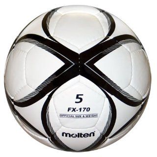 Molten FX 170 Soccer Ball (Black/White, Size 4)  Sports & Outdoors