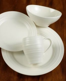 Mikasa Dinnerware, Swirl White 20 Piece Set   Casual Dinnerware   Dining & Entertaining