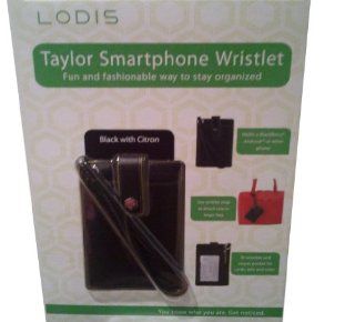 LODIS Taylor Smartphone Wristlet Black with Citron 169TY BLK 018 Cell Phones & Accessories